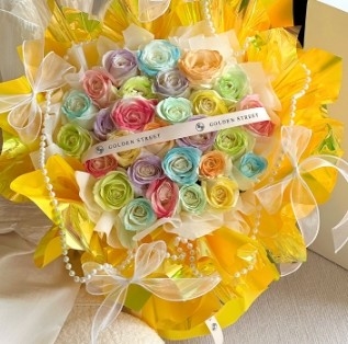 Goede prijs. Snoepkleurig Kristalglas Waterdicht Bloemenwikkelpapier voor Feesten 57*57cm online
