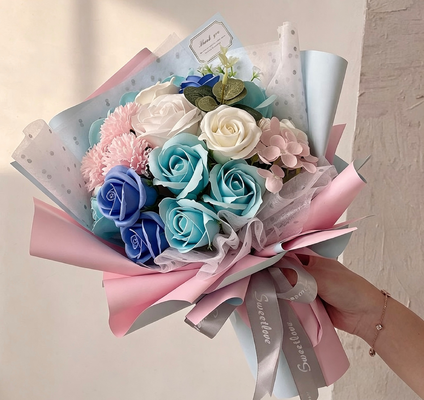 Goede prijs. Zeepbloem Valentijnsdag Moedersdag Zeep Roos Boeket Enkelnevel Zeepbloem online