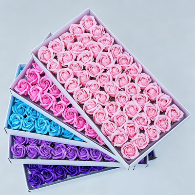 Goede prijs. SF-223 5CM 3-laag met basisondersteuning Doos Zeep Bloem Roos Geschenk Kunstmatige Roos Zeep online