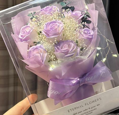 Goede prijs. Mini Bloem Boeket Valentijnsdag IJs Blauwe Roos Zeep Bloem Boeket Vol Ster Droogde Bloemen Voor Vriendin Vrouw Geschenk online