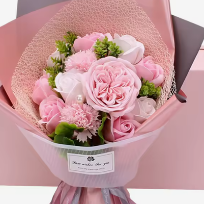 Goede prijs. Zeep Bloemen Moedersdag Valentijnsdag Geschenken Boeket Handgemaakte Roos Zeep Gedroogde Bloem Geschenkdoos online