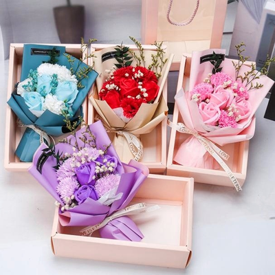 Goede prijs. Hot Sale Valentijnsdag & Moedersdag Gift Zeep Bloem Boeket in cadeau doos, Romantische kunstmatige roos Boeket voor bruiloft, verjaardag & Home Decoration online