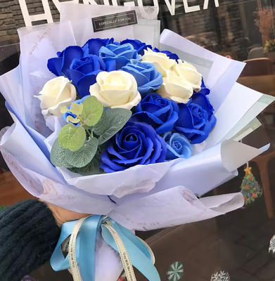 Goede prijs. Valentijnsdag zeep bloem kunstmatige roos handgemaakte boeket creatief verjaardagsgeschenk online