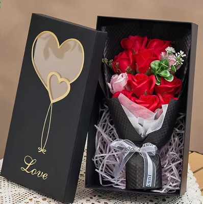Goede prijs. 11 koppen kunstmatige roos zeep bloem boeket cadeau doos voor Moedersdag Valentijnsdag & Kerstcadeautjes online