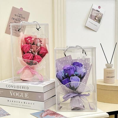 Goede prijs. Bulk zeep bloem boeket Handheld Faux Rose Baby's Breath Creatief cadeau leraar Appreciatie cadeau voor de dag van de leraar online