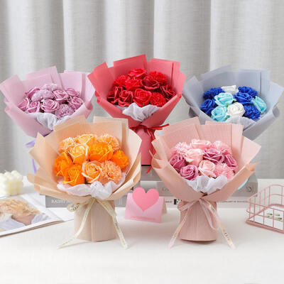Goede prijs. Heet verkoop zeepbloemenboeketten voor Moederdag Valentijnsdagcadeau online