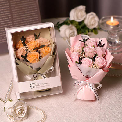 Goede prijs. Luxe Mini Soap Rose Boeket Geschenkdoos Afgewerkte Zeep Bloem Kleine Boeket Voor Valentijnsdag Onderwijzer Verjaardag Vriendin Creatief Geschenk Model online