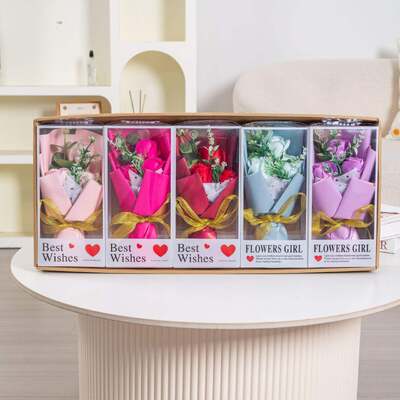 Goede prijs. Grensoverschrijdend moedersdag zeep Boeket Engels merk Afsluitingsseizoen Creatief cadeau Onderwijzer Lover Rose Simulatie Bloemzeep online