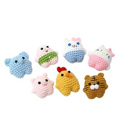 Goede prijs. Groothandel Dieren tijgers Katten Emotionele ondersteuning Handgemaakte haken Amigurumi Poppen voor kantoor Huis Desktop Decoratie Geschenken online