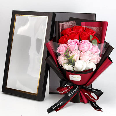 Goede prijs. 18-rose zeep bloem cadeau doos Custom bloemen cadeau voor Kerstmis Valentijn Multi-festival gifting online