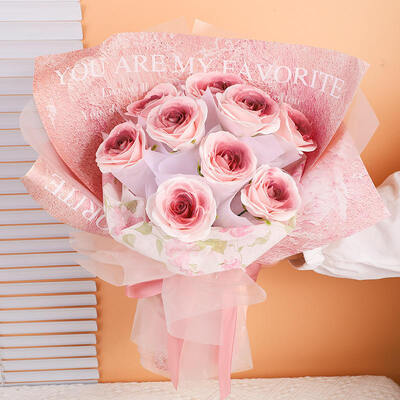 Goede prijs. Moderne handgemaakte luxe geparfumeerde bewaarde plastic rozenboeket 25*25*28cm Geschenk ornament voor Moederdag Valentijnsgeschenken online
