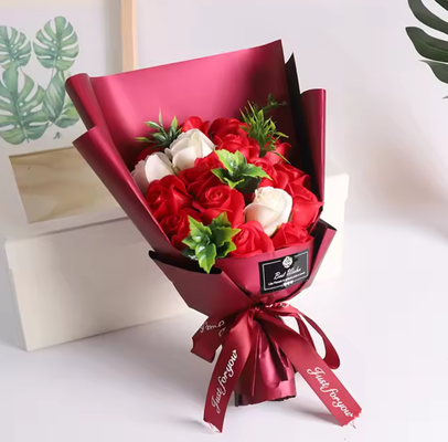 Goede prijs. Moedersdag cadeau kunstmatige roos zeep bloem boeket Valentijnsdag cadeautjes voor vrouwen online