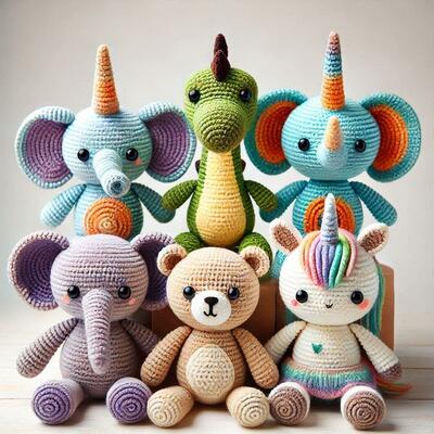 Goede prijs. Groothandel OEM schattig aangepast handgemaakt gevulde dierpop haakspelletje baby cadeau online