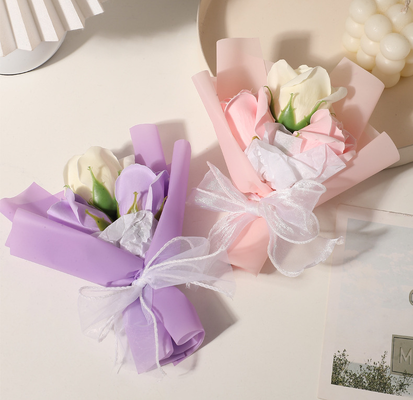 Goede prijs. Groothandel Handgemaakte Geurige Zeep Bloem Boeket Rozen Nelpomp Mini Vierkant Doos Pack Voor Bruiloft Moederdag Multi-Vakantie Feest cadeautjes online