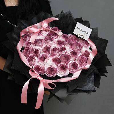 Goede prijs. Handgemaakte kunstbloemen Valentijnsdaggeschenken Geurende groothandelsprijzen Hoge kwaliteit aanpasbaar zeepbloemboeket online