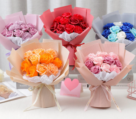 Goede prijs. Heet verkoop zeepbloemenboeketten voor Moederdag Valentijnsdagcadeau online