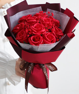 Goede prijs. Hot Selling Creatieve Anjer Rose Zeep Bloemboeket voor Valentijnsdag Verjaardagscadeau Moederdag Cadeau Eeuwige Bloem online