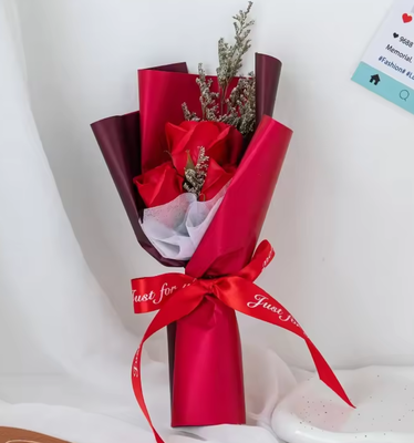Goede prijs. Bruiloft Valentijnsdag Zeep Bloem Geschenk Verjaardagsgeschenk Meerdere rozen Bloem Natuurlijke eetbare gedroogde bloem Boeket online