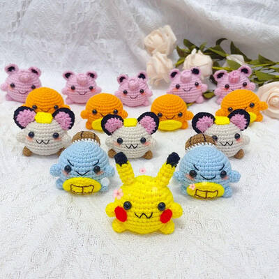 Goede prijs. Groothandel Custom handgemaakte kleurrijke schattig Crochet Cartoon Pop Cartoon Anime personage Handgemaakte Crochet speelgoed online
