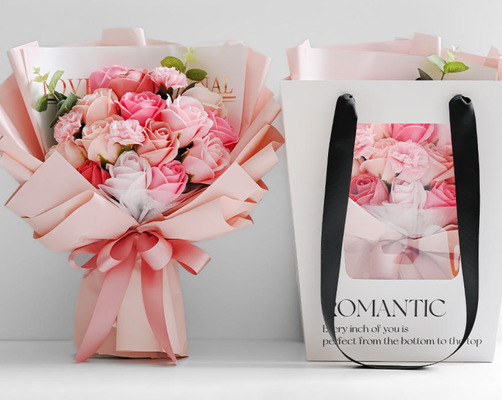 Goede prijs. Kunstbloemen cadeau met rozen geur handgemaakte voor altijd zeep rozen boeket kleurrijke glitter rozen zeep boeket cadeau online