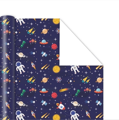 Goede prijs. Astronaut Cartoon Printing Matte Gift Wrap Paper Roll voor Verjaardagsgift online