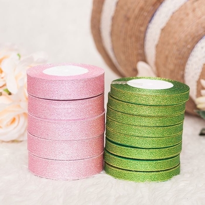 Goede prijs. De metaal het Lintpolyester van de Giftverpakking schittert 6mm Tweezijdig Lint voor Giftverpakking online