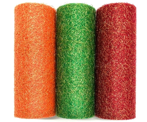 Goede prijs. Metaalorganza schittert de Spoel100% Nylon Mesh Fabric 19GSM 6in Tulle Broodjes van Tulle online