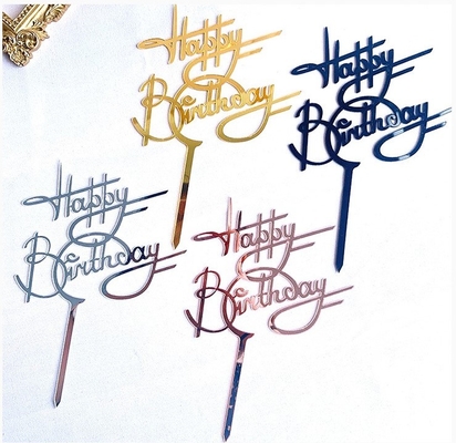 Goede prijs. Creatieve Acryl Verticale Gelukkige Verjaardagscake Topper Happy Birthday Cupcake Toppers online