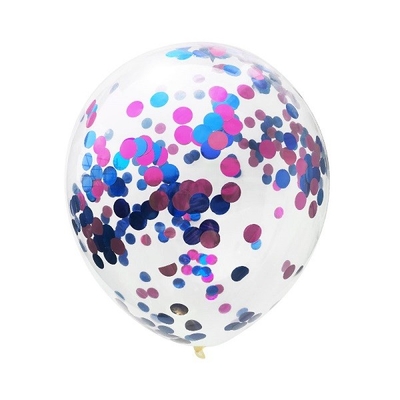Goede prijs. Transparante het latex schittert Ballons om 18 Ballons van Duimconfettien online
