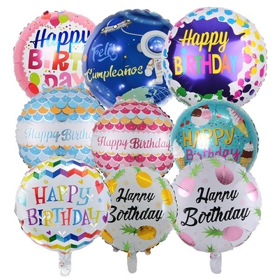 Goede prijs. Ronde Gelukkige Gevulde de Folieballons van de Verjaardagsbrief Lucht 18 Ballons van Duimmylar online